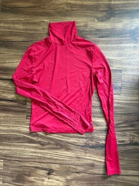 Princess Polly Bright Red Turtleneck Top
